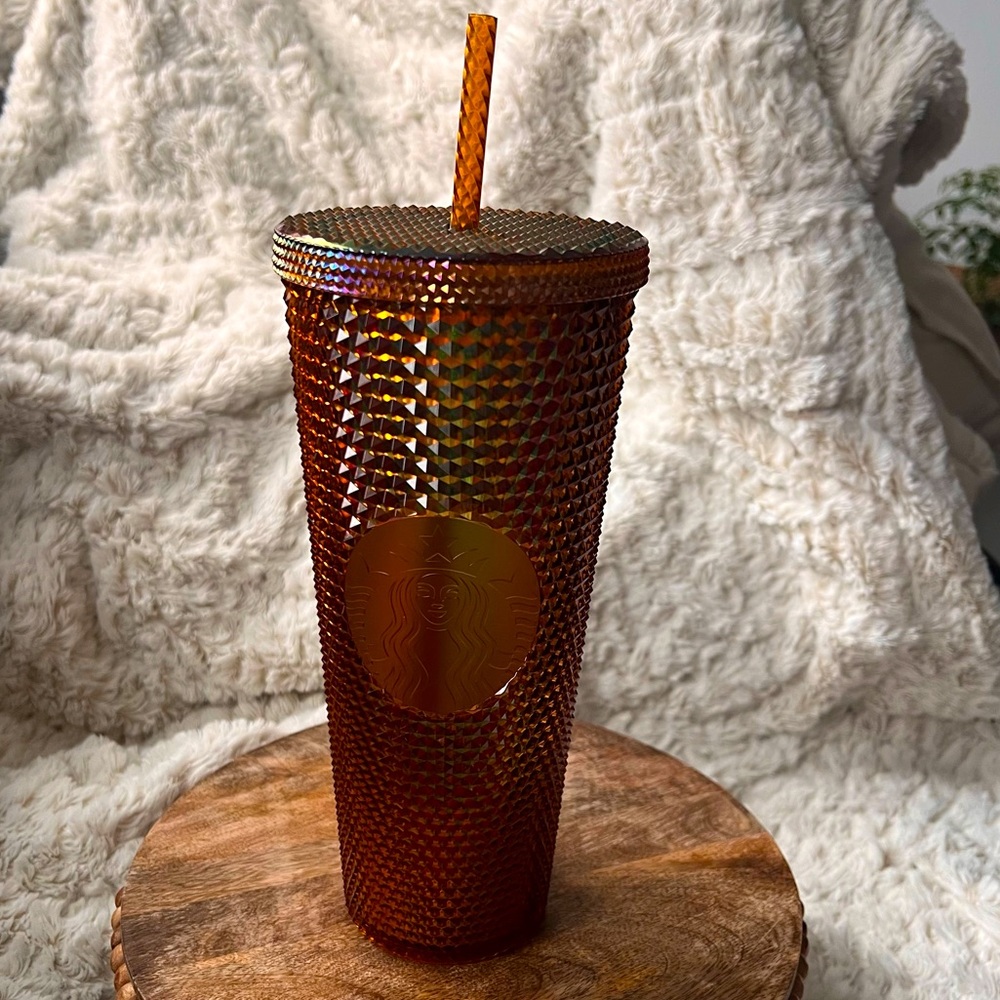 Starbucks Limited Edition 2021 50th Anniversary Honeycomb Gold Studded Tumbler